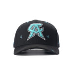 custom 5 panel cap with terry embroidery
