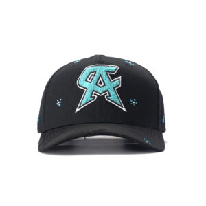 custom 5 panel cap with terry embroidery