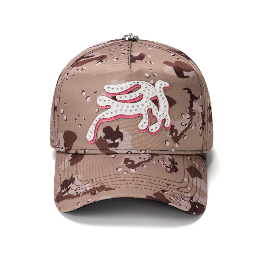 Custom Structured Cap with Applique Embroidery & Rhinestones