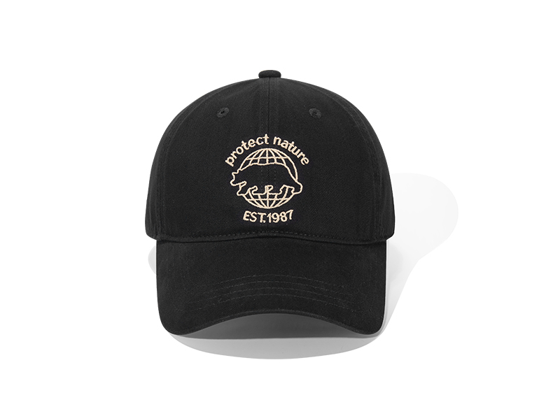 custom baseball cap with rhinoceros embroidery, animal protection theme