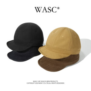 custom baseball cap with short shapeable brim