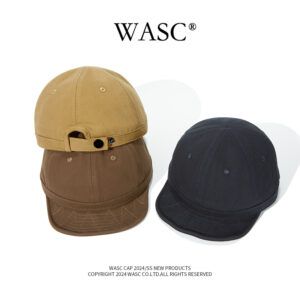 custom baseball cap with short shapeable brim