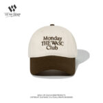 custom color block baseball cap with embroidery