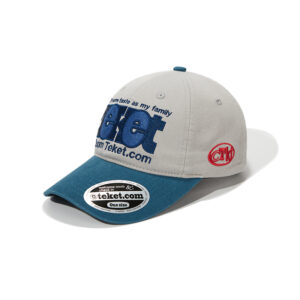 custom color block baseball cap with letter embroidery