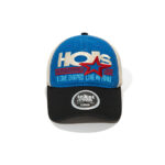 custom color block baseball cap with star embroidery