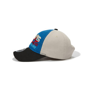 custom color block baseball cap with star embroidery