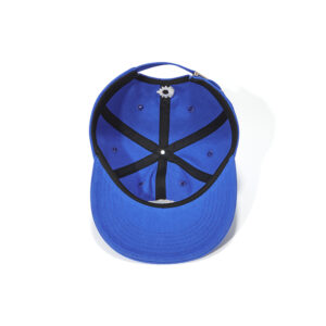 custom flat brim baseball cap with sun embroidery