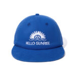 custom flat brim baseball cap with sun embroidery