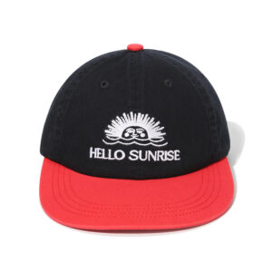 custom flat brim baseball cap with sun embroidery