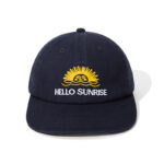 custom flat brim baseball cap with sun embroidery