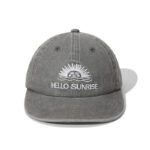 custom flat brim baseball cap with sun embroidery