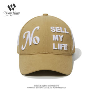 custom structured baseball cap with 3d all over embroidery