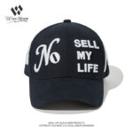 custom structured baseball cap with 3d all over embroidery