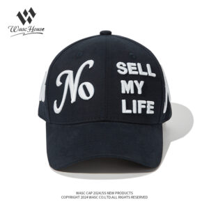 custom structured baseball cap with 3d all over embroidery