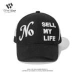 custom structured baseball cap with 3d all over embroidery