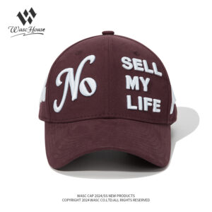 custom structured baseball cap with 3d all over embroidery