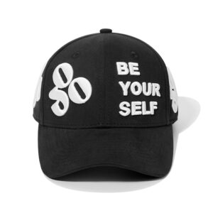 custom structured baseball cap with 3d all over embroidery