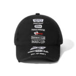 custom vintage ripped baseball cap with all over embroidery