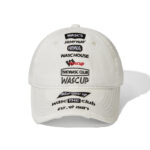 custom vintage ripped baseball cap with all over embroidery
