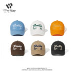 custom vintage washed baseball cap with letter embroidery