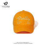 custom vintage washed baseball cap with letter embroidery