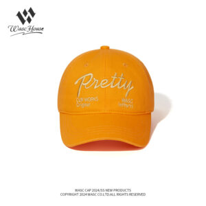 custom vintage washed baseball cap with letter embroidery
