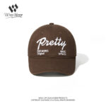 custom vintage washed baseball cap with letter embroidery