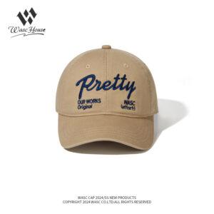 custom vintage washed baseball cap with letter embroidery