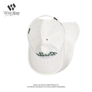 custom vintage washed baseball cap with letter embroidery