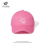 custom washed baseball cap with letter embroidery