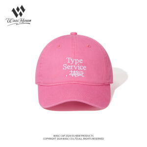 custom washed baseball cap with letter embroidery