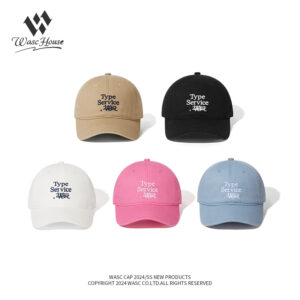 custom washed baseball cap with letter embroidery