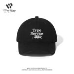 custom washed baseball cap with letter embroidery