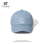 custom washed baseball cap with letter embroidery