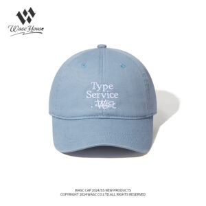 custom washed baseball cap with letter embroidery