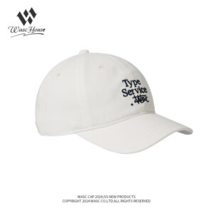 custom washed baseball cap with letter embroidery