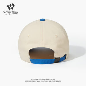 custom washed baseball cap with snow mountain embroidery