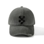 custom washed vintage baseball cap with flat embroidery