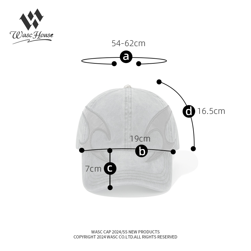 custom washed vintage baseball cap with leather patch