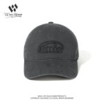custom washed vintage baseball cap with letter embroidery