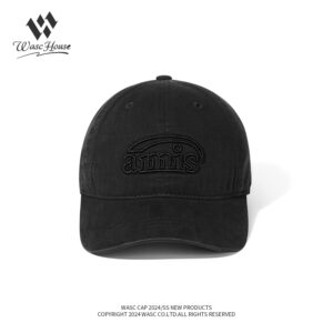 custom washed vintage baseball cap with letter embroidery