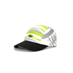 Custom Zebra Striped Embroidered Waterproof Quick Dry Five Panel Cap