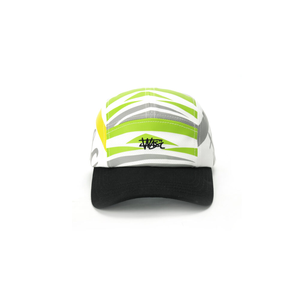 custom zebra striped embroidered waterproof quick dry five panel cap