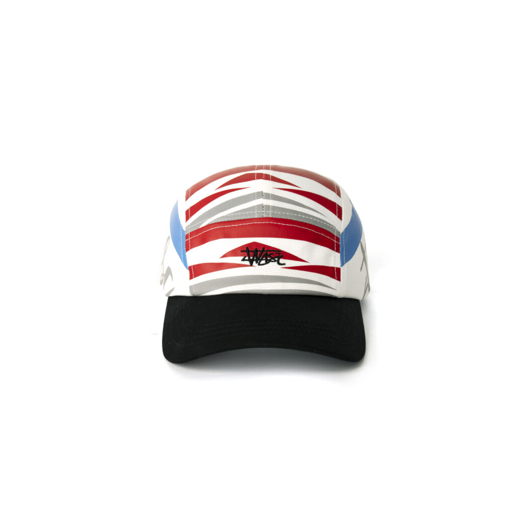 custom zebra striped embroidered waterproof quick dry five panel cap