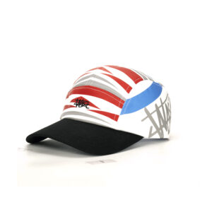 custom zebra striped embroidered waterproof quick dry five panel cap