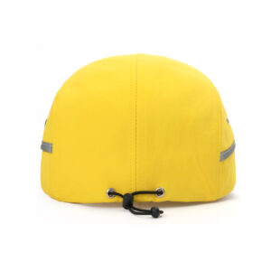 solid color reflective stripe split brim five panel cap custom