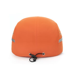 solid color reflective stripe split brim five panel cap custom