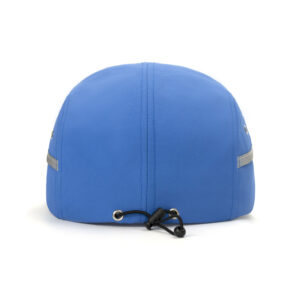 solid color reflective stripe split brim five panel cap custom