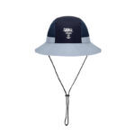 custom embroidered mesh waterproof quick dry bucket hat with wind strap