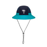 custom color blocked embroidered quick dry waterproof sun protection bucket hat with wind strap